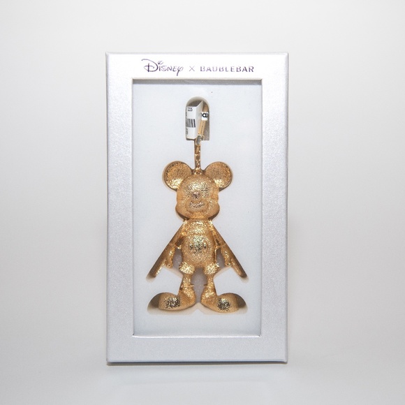Mickey Mouse Baublebar Gold Glitter / Very Rare - Picture 1 of 3